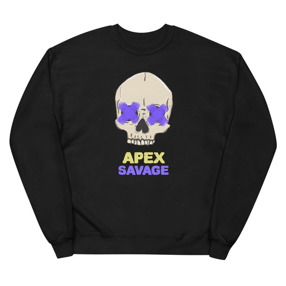 Apex Savage - Purple Skull - Fleece Sweatshirt