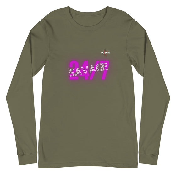 Apex Savage - 24/7 Savage - Long Sleeve Tee (Unisex)